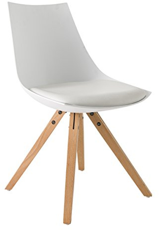 Demeyere Milano Set 2 Stühle, Kiefernholz, Weiß, 47 x 55 x 80 cm (BxTxH)