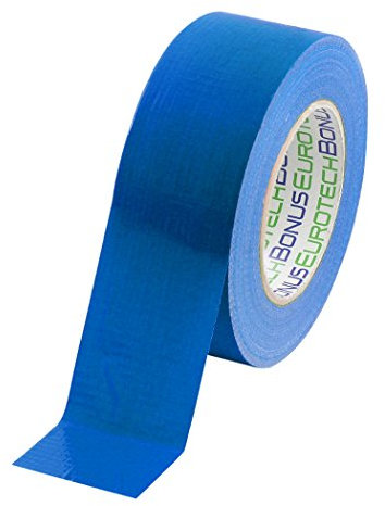 BONUS Eurotech 1BC12.78.0050/050A# Ruban gaffer standard, largeur 50 mm, longueur 50 m, adhésif à base de caoutchouc synthétique, épaisseur 0,17 mm, bleu