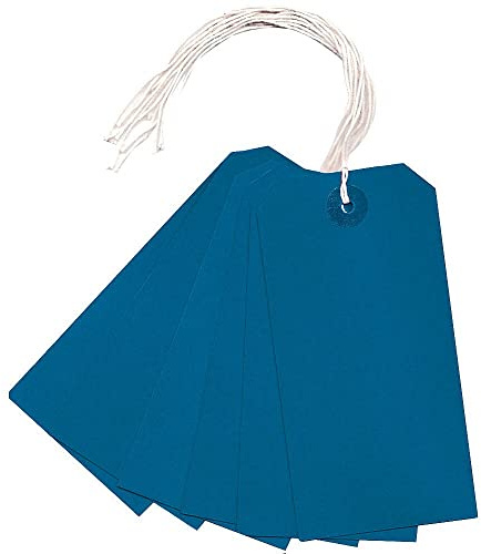 Q-Connect KF01625 Strung Tag 120x60mm - Blue (Pack of 1000)