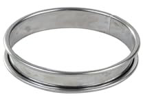 Gobel 834942 Cercle à Tarte Haut Inox Bords Roulés 14 cm, Argent