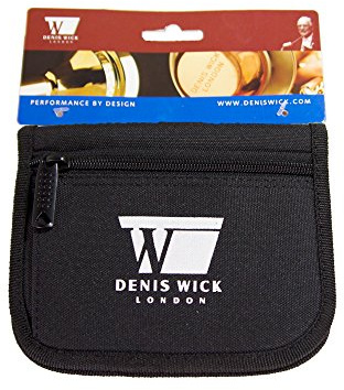 Denis Wick DWA231 Mundstück-Tasche aus Nylon, für Kornett, Waldhorn oder Trompete, Schwarz, 3-teilig