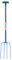Red Gorilla Unisex's KGR0563 Tubular Manure Fork 4 Prong T-grip, Blue, Regular