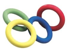 Grevinga® Tennisring aus Moosgummi (Blau)