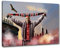Ultraszene Frankfurt Format: 60x40, Bild auf Leinwand XL, fertig gerahmt