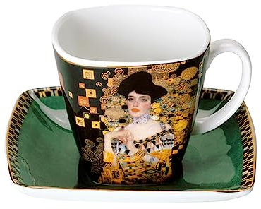 Geobel 66884719 Tasse à Espresso avec sous-Tasse Motif Adele Bloch-Bauer par Gustav Klimt