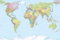 Komar Vlies Fototapete WORLD MAP | 368 x 248 cm | Tapete, Wand, Dekoration, Wandbelag, Wandbild, Wanddeko, Weltkarte, Landkarte, Planet | XXL4-038