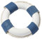 Rettungsring mit Kordel, Ø ca. 4,5 cm Blau/Weiß