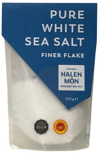 Pure White Sea Salt in a Finer Flake: Halen Môn 100g
