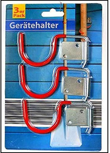 GP TONER 3X Gerätehalter Haken Werkzeughalter Gartengerätehalter Besenhalter Stielhalter