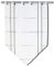 Startex 60 Scheibengardine, Fensterspitze 2240 02 60 x 90 cm Weiss grau beige Plüschgarn Effektbatist