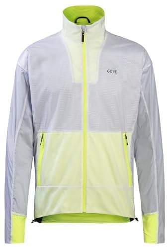 GOREWEAR Drive Veste Homme, White/Neon Yellow, XL