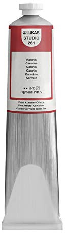 LUKAS STUDIO OIL 200 ml, Ölfarbe in Premium-Qualität, Farbton Karmin