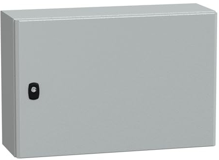 Schneider NSYS3D4620P Spacial S3D Volltür mit Montageplatte H400xB600xT200 IP66 IK10 RAL7035