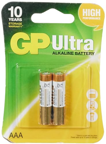 GP 24AU u2–Ultra-Pile alcaline-aAA/lR03, 1,5 v (Lot de 2)-sous Blister