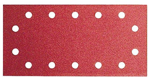 Bosch 2609256B29 DIY Schleifblatt 115 x 280 mm, G120, 14 Löcher, gespannt (10)