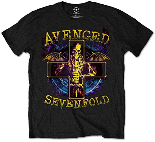 Avenged Sevenfold Stellar Herren T-Shirt Kurzarm Gr. L, Schwarz