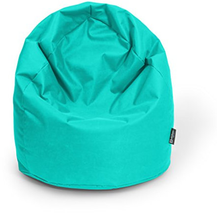 BuBiBag Sitzsack XL mit Füllung Sitzkissen Bodenkissen Kissen Sessel BeanBag (türkis)
