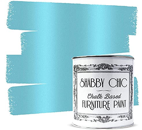 Shabby Chic Chalk Based Furniture Paint 100ml (Metallic Blue Furniture)