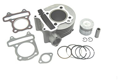 Zylinder Set 150 ccm GY6-Motoren (57,4 mm) für Adly/Herchee Aeon AGM Aiyumo ATU Baotian Benzhou Buffalo/Quelle CCF China Scooter Ering Flex Tech Giantco Goes Jiajue Jinlun Jmstar Jonway Keeway Rex