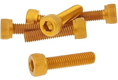 Vicma Hexagon Socket Screw Set - Anodized Aluminum Gold - 6 pcs - M5x20 - Styling