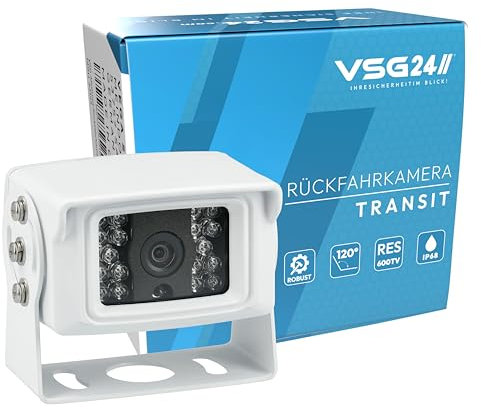 VSG24 Transit Robuste Schwerlast LKW Rückfahrkamera/einfaches Nachrüsten 12V-24V / Traktor Wohnmobil Wohnwagen/Rückfahrsystem Camera Einparkhilfe