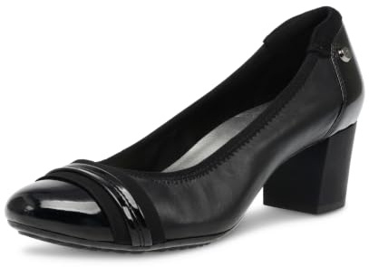 AK Anne Klein Sport Women's Guardian Leather Dress Pump, Black, 9 M US