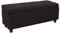 Mendler Aufbewahrungs-Truhe Kriens, Sitzbank Bank, Stoff/Textil, 45x114x45cm FSC®-Zertifiziert - schwarz