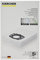 Kärcher parte original número 69044090 aspiradora bolsa de filtro de forro polar para el Karcher WD5200