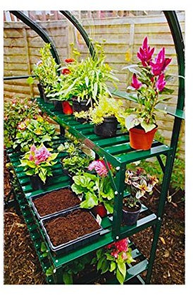 Vitavia Gewächshäuser Gewächshaus-Tischaufsatz Aufsatz für Aluminiumtisch 121 x 28 x 39 cm grün