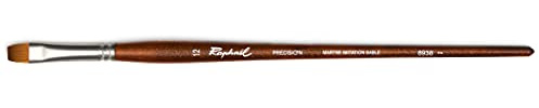 Raphael Precision 8938 Long Handle Brush, Bright, 12, Natural