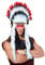 W WIDMANN MILANO Party Fashion 3305B - Indianerhaarschmuck Wilder Stier, Häuptlings-Kopfschmuck, Mottoparty, Karneval