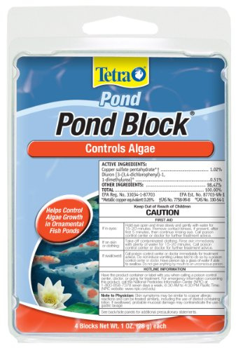 Tetra Pond Block 4 Count, Controls Algae Growth In Ornamental Fish Ponds (16735)