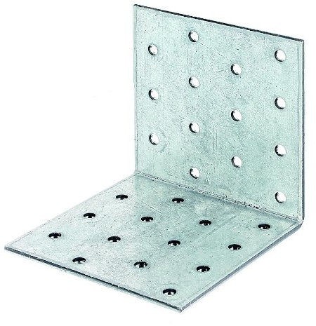 GAH-Alberts 330859 Lochplattenwinkel, sendzimirverzinkt, 80 x 80 x 80 mm / 25 Stück