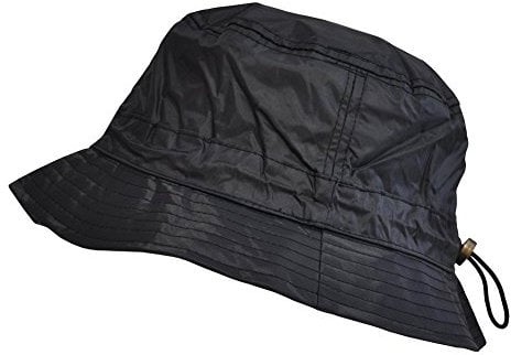 Toutacoo. Regenhut aus Nylon - Einstellbar (01-Schwarz/Medium-Large)