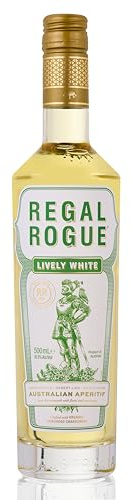 Regal Rogue Lively White Vermouth, 50 cl – Hand Crafted Aromatic Fortified Wine from South Australia, Australian Aperitif with Citrus & Floral Notes, Reduced Sugar, Single Bottle