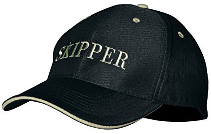 modAS Baseball Cap mit Schriftzug Kappe Schirmmütze Basecap, Aufdruck:Skipper