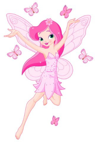 PrimeStick Zauberfee Elfe Premium Wandtattoo farbig 78 x 120cm Motiv: #103C