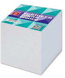 Pigna, Haftnotiz-Würfel, KUBLOCCO WHITE, weiße Blätter, Größe 9x9x9 cm, 1