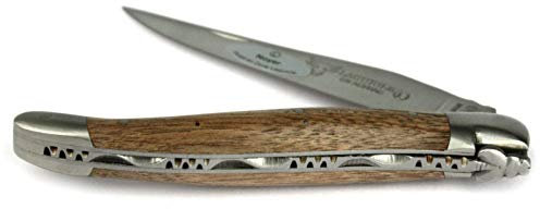 Laguiole en Aubrac Taschenmesser L0212NOIF 12 cm, Klinge 10 cm matt, Backen matt, Griffschalen Walnussholz