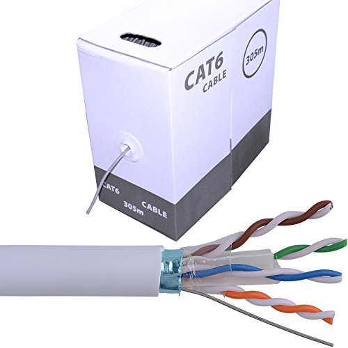 305M CAT6 FTP/STP Shielded Cable Reel/Drum - Pure Copper - Ethernet Network LAN RJ45 - CableFinder