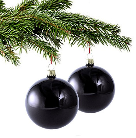 12 hochglanz Weihnachtskugeln/ Christbaumkugeln aus Glas in der Farbe Dark Blue. Perlmutt-blauer Christbaumschmuck, Weihnachtsschmuck, Weihnachtsbaumkugeln, Baumschmuck, Baumkugeln... …