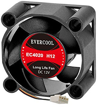 Shiny Hardware Limited Evercool 40mm 4cm 40 x 40 x 20 12 Volt PC case Fan (PWM)