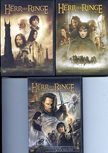 Der Herr der Ringe DVD-Tri­lo­gie (Die Gefährten [2 DVDs]; Die zwei Türme [2 DVDs]; Die Rückkehr des Königs [2 DVDs])