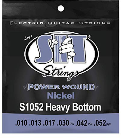 SIT 10-52 Powerwound Jeu de cordes pour guitare électrique Nickel Tirant lourd
