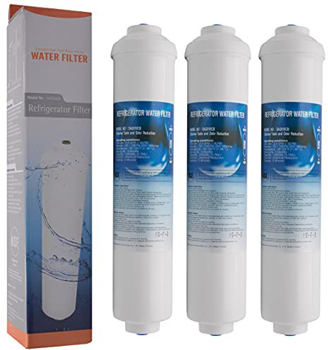 Microfilter DA2010CB | 3er Pack externer Wasserfilter kompatibel mit Samsung DA29-10105J HAFEX/EXP HAFEX - kompatibel mit LG 5231JA2010B, Beko, Haier Kühlschrank Filter