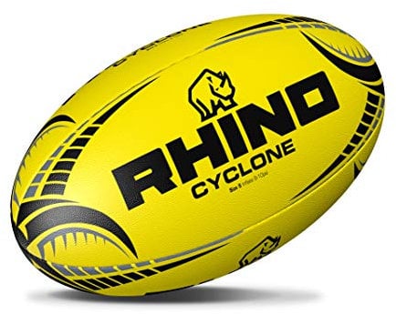 Rhino Cyclone Rugbyball, Fluo Yellow, Größe 5