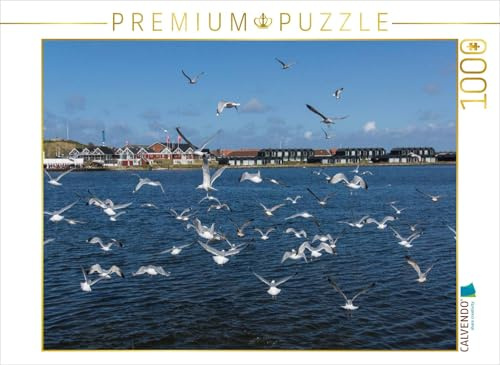 CALVENDO Puzzle Hafen in Hvide Sande | 1000 Teile Lege-Größe 64 x 48 cm Foto-Puzzle für glückliche Stunden