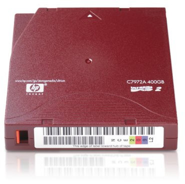HP C7972A LTO2 Ultrium 400GB Speichermedium für PC rot