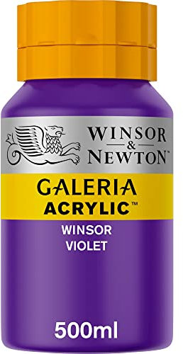 Winsor & Newton 2150728 Galeria Acrylfarbe, hohe Pigmentierung, lichtecht, buttrige Konsistenz, 500 ml Topf - Winsorviolett