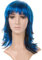 Perücke Mandy meliert, Farbe:blau-meliert